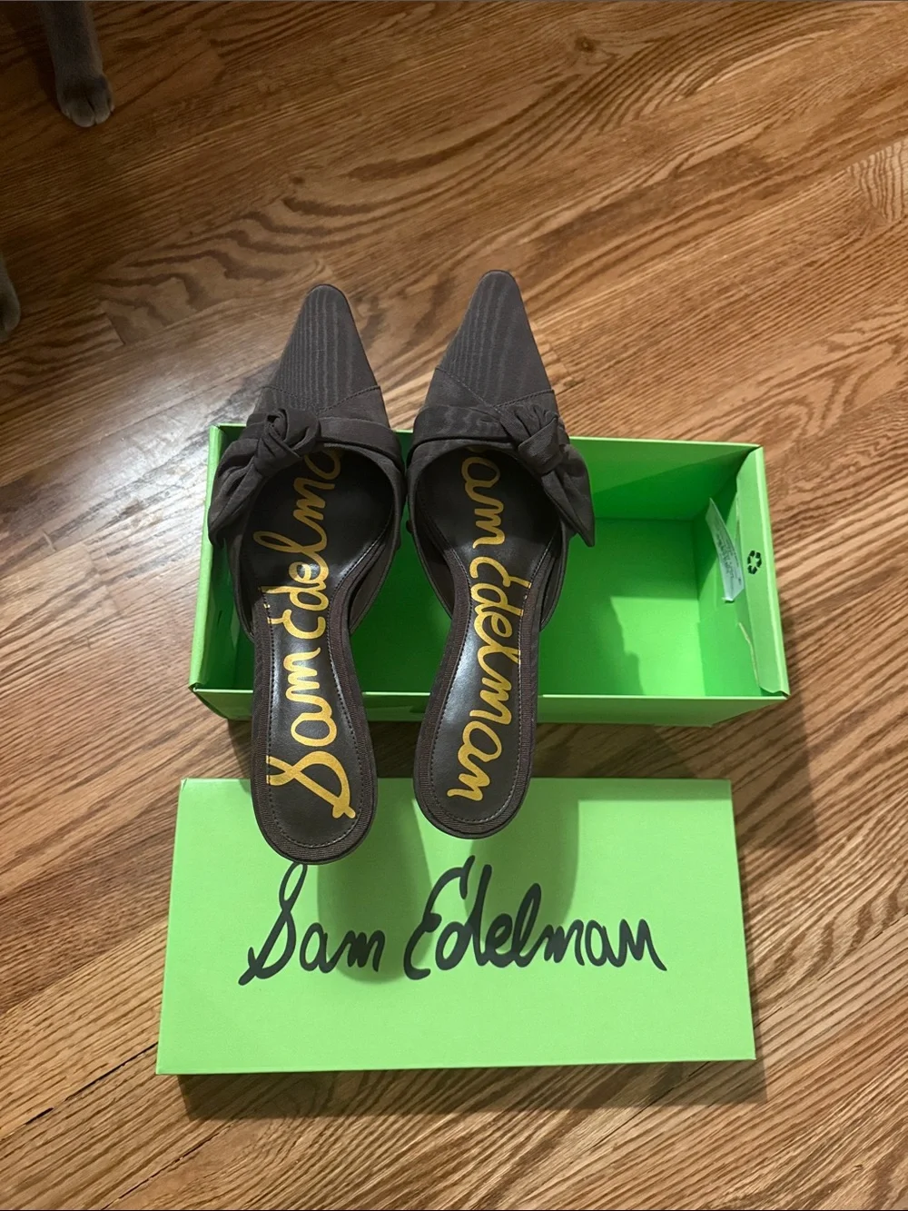 NWT 9.5 Sam Edelman Bex Pointed toe Mule - Cocoa